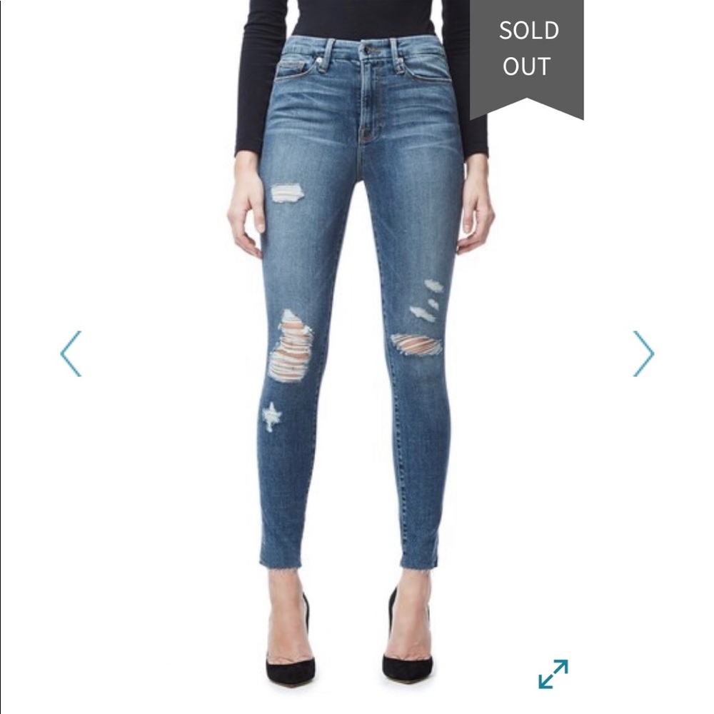 Good American “Good Waist” Crop Skinny Size 2/26🔷
